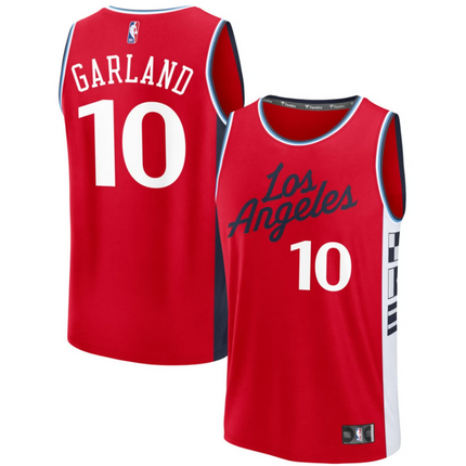 Darius Garland LA Clippers 2026 Fast Break Statement Edition Jersey - Red