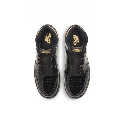 Men's Air Jordan 1 High 'Black Metallic Gold’ Shoes