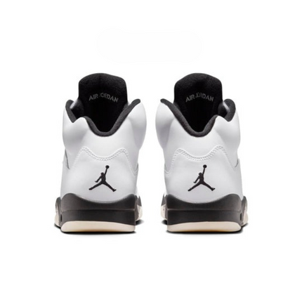 Men's Nike Air Jordan 5 White Black Shoes