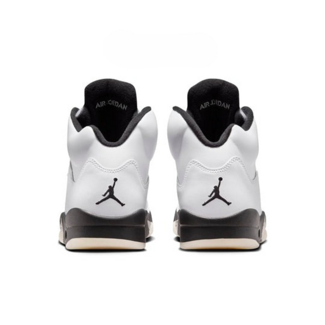 Men's Nike Air Jordan 5 White Black Shoes