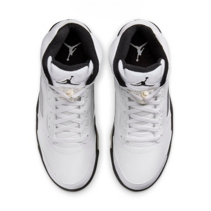 Men's Nike Air Jordan 5 White Black Shoes
