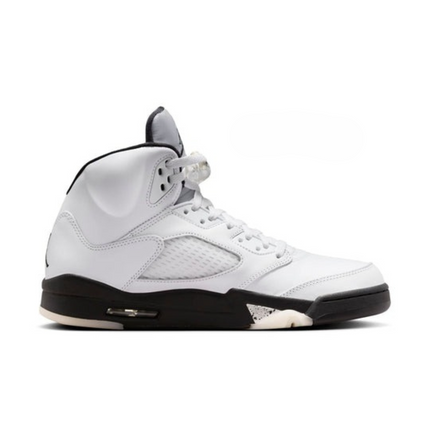 Men's Nike Air Jordan 5 White Black Shoes