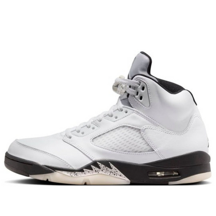 Men's Nike Air Jordan 5 White Black Shoes