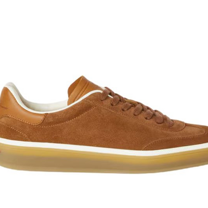 Men's Loro Piana Tennis Walk Brown Suede Sneakers