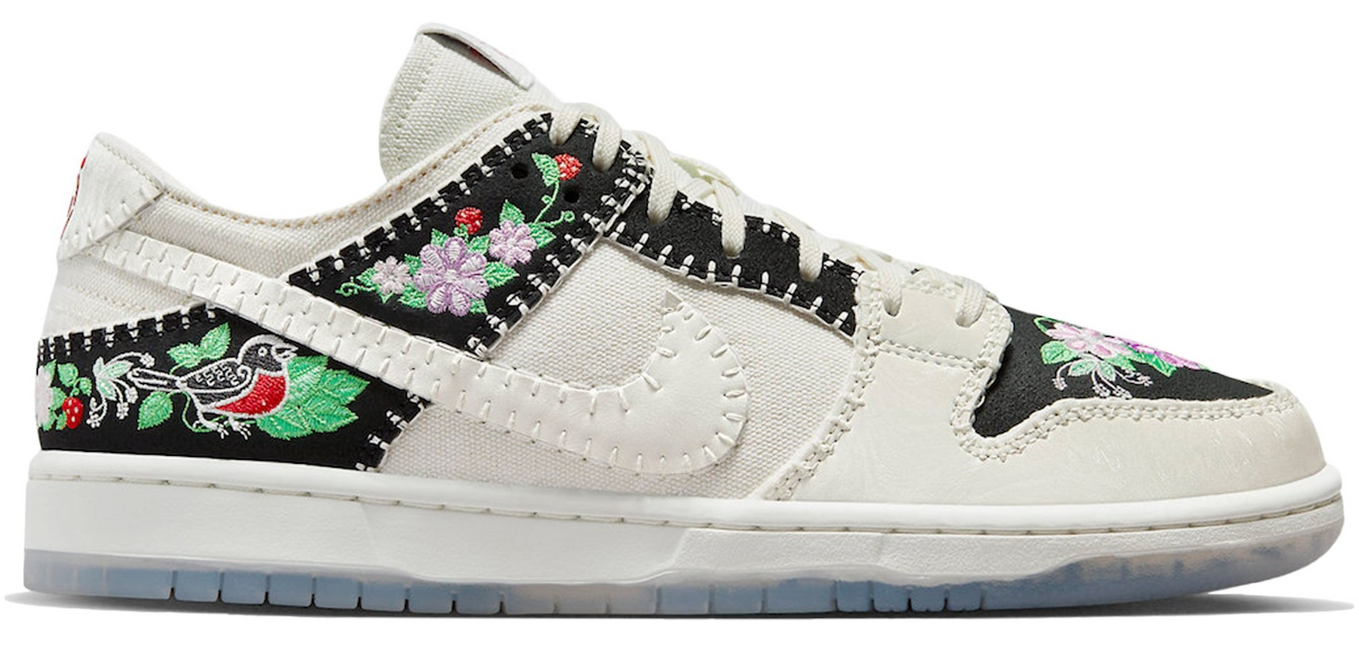 Men's Nike SB Dunk Low Black Sail Shoes