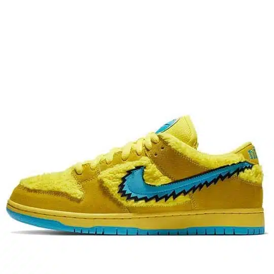 Men's Grateful Dead × Nike SB Dunk Low Bears Opti Yellow Shoes