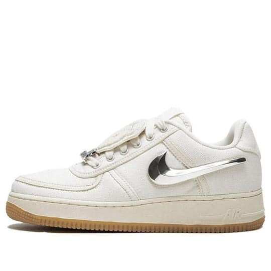 Men's Travis Scott x Nike Air Force 1 Low  White Shoes