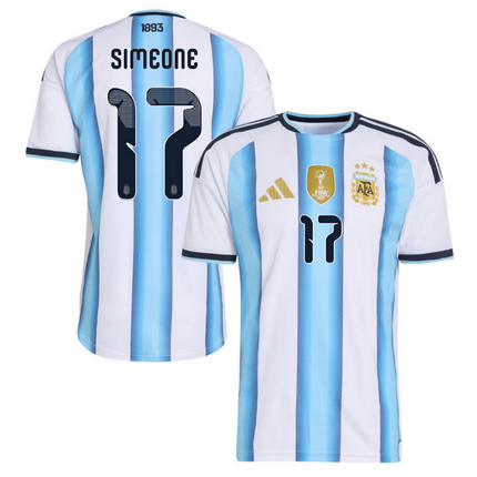 Giuliano Simeone Argentina National Team 2026 Home Jersey - White