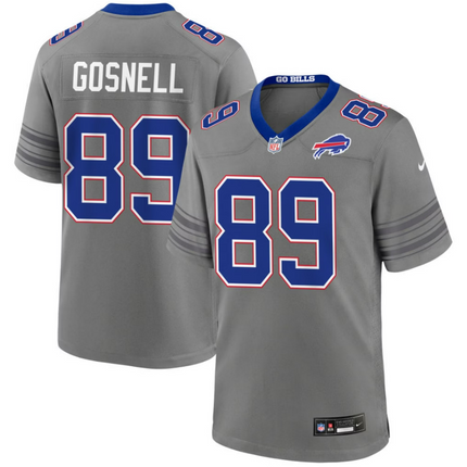 Stephen Gosnell Buffalo Bills 2026 City Game Jersey - Gray Nickel
