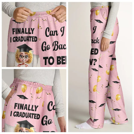 Graduated Can I Go Back To Bed Now - Personalized Sweatpants