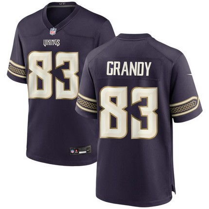 Cam Grandy Minnesota Vikings 2026 Rivalries Collection Game Jersey - Purple