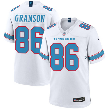 Kylen Granson Tennessee Titans 2026 Game Jersey - White