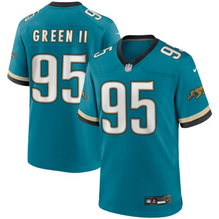 B.J. Green II Jacksonville Jaguars 2026 Throwback Game Jersey - Teal Prowler
