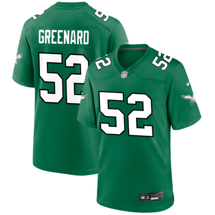 Jordan Davis Philadelphia Eagles 2026 Alternate Game Jersey - Kelly Green