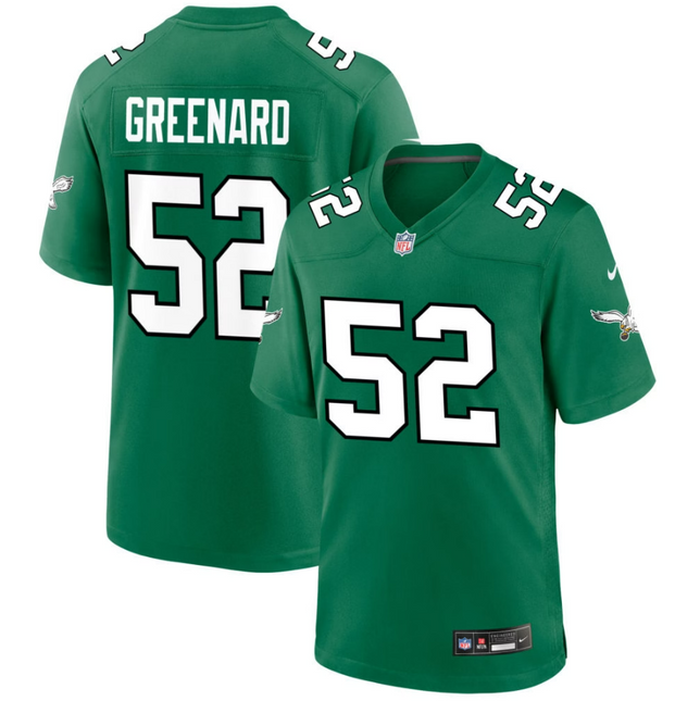 Jonathan Greenard Philadelphia Eagles 2026 Alternate Game Jersey - Kelly Green