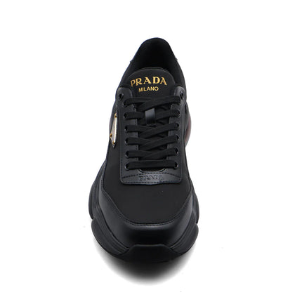 Men's Prada Milano Premium Quality Italian Black Sneakers