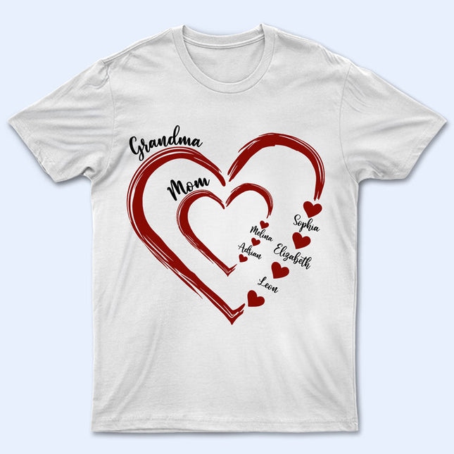 Mom's Grandma's Sweethearts - Gift For Mother, Grandmother - Personalized T Shirt