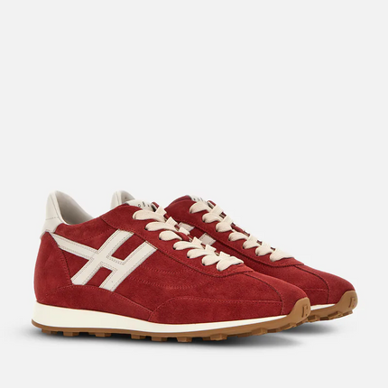Men's Hogan 86er Suede Red Sneakers