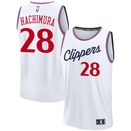 Rui Hachimura LA Clippers 2026 Fast Break Association Edition Jersey - White