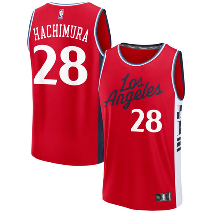 Rui Hachimura LA Clippers 2026 Fast Break Statement Edition Jersey - Red
