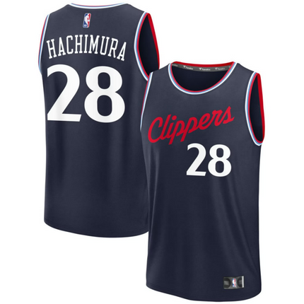 Rui Hachimura LA Clippers 2026 Fast Break Icon Edition Jersey - Navy