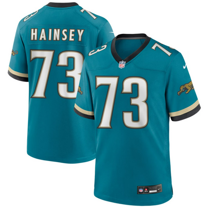 Robert Hainsey Jacksonville Jaguars 2026 Throwback Game Jersey - Teal Prowler