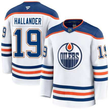 Filip Hallander Edmonton Oilers 2026 Away Premium Jersey - White