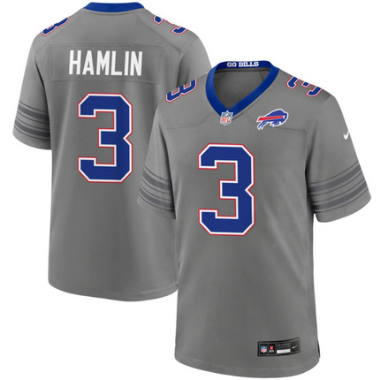 Damar Hamlin Buffalo Bills 2026 City Game Jersey - Gray Nickel