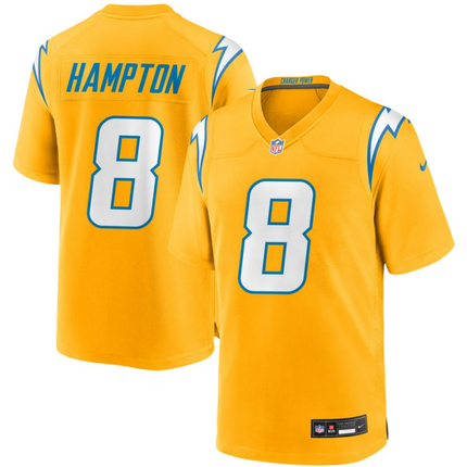 Omarion Hampton Los Angeles Chargers 2026 Alternate Charger Power Game Jersey - Gold