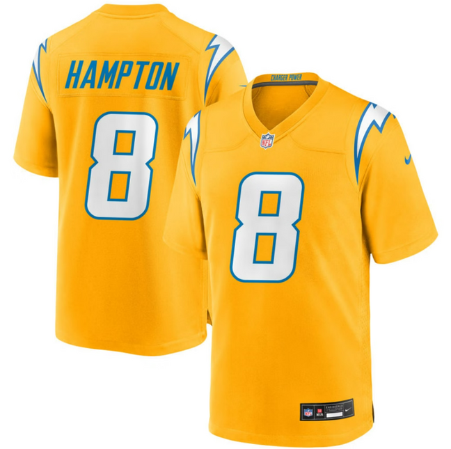 Omarion Hampton Los Angeles Chargers 2026 Alternate Charger Power Game Jersey - Gold