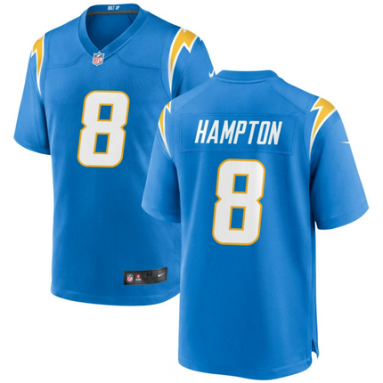 Omarion Hampton Los Angeles Chargers 2026 Game Jersey - Powder Blue