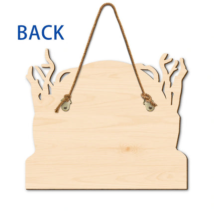 Happy Meowloween Halloween Pets - Personalized Custom Shaped Wood Sign