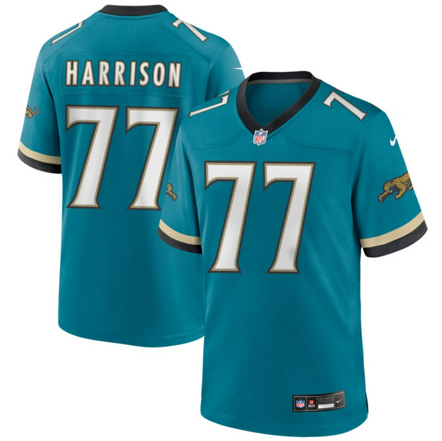 Anton Harrison Jacksonville Jaguars 2026 Throwback Game Jersey - Teal Prowler