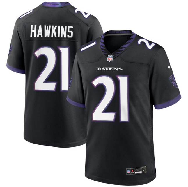 Jaylinn Hawkins Baltimore Ravens 2026 Alternate Game Jersey - Black
