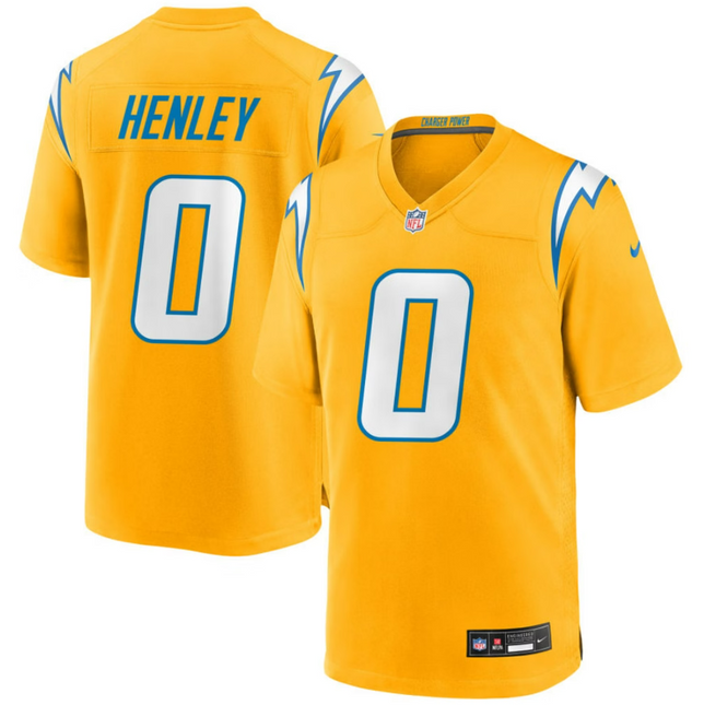 Daiyan Henley Los Angeles Chargers 2026 Alternate Charger Power Game Jersey - Gold