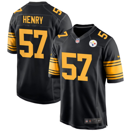 K.J. Henry Pittsburgh Steelers 2026 Alternate Game Jersey - Black