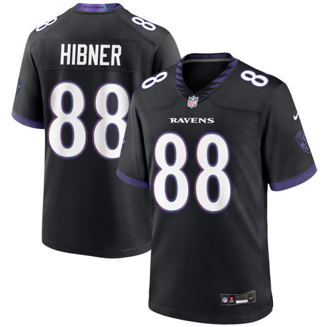 Matthew Hibner Baltimore Ravens 2026 Alternate Game Jersey - Black