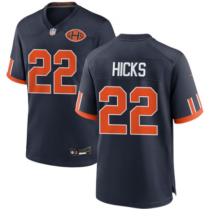 Elijah Hicks Chicago Bears 2026 Rivalries Collection Game Jersey - Navy