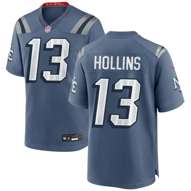 Mack Hollins New England Patriots 2026 Rivalries Collection Game Jersey - Blue