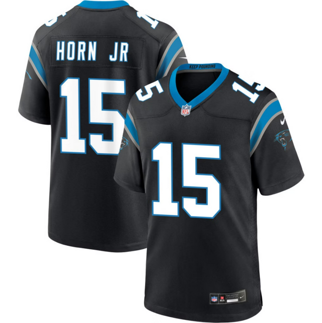 Jimmy Horn Jr. Carolina Panthers 2026 Game Jersey - Black