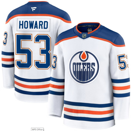 Isaac Howard Edmonton Oilers 2026 Away Premium Jersey - White