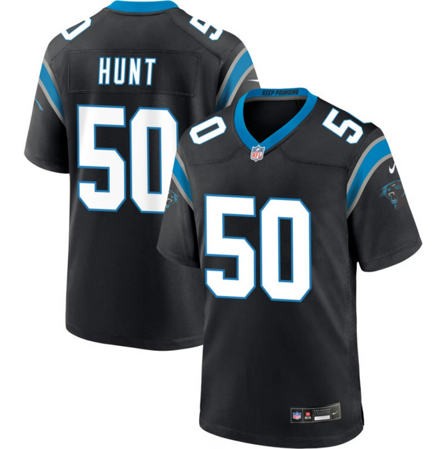 Robert Hunt Carolina Panthers 2026 Game Jersey - Black