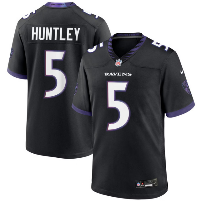 Tyler Huntley Baltimore Ravens 2026 Alternate Game Jersey - Black