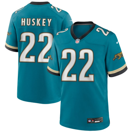 Jalen Huskey Jacksonville Jaguars 2026 Throwback Game Jersey - Teal Prowler
