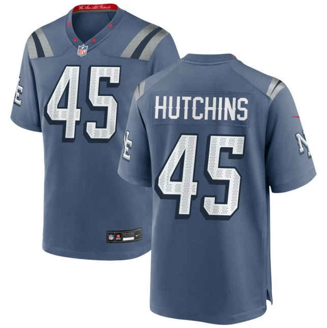 Quintavious Hutchins New England Patriots 2026 Rivalries Collection Game Jersey - Blue