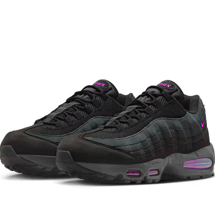 Men's Nike Air Max 95 Black Vivid Purple Shoes
