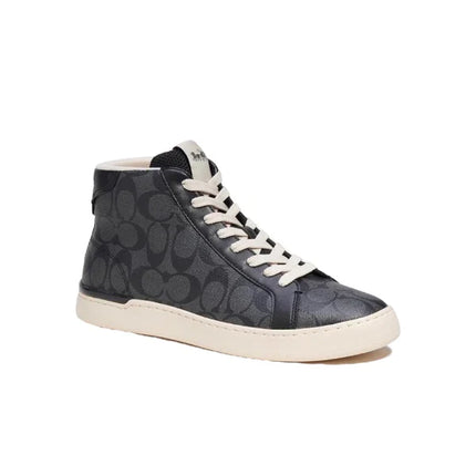 Men's Clip High Top Black Sneakers