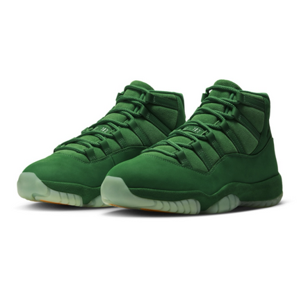 Men's Nike Air Jordan 11 Green Screen Shoes