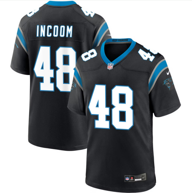 Thomas Incoom Carolina Panthers 2026 Game Jersey - Black