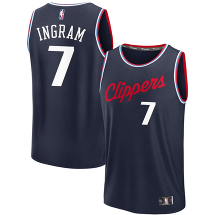 Brandon Ingram LA Clippers 2026 Fast Break Icon Edition Jersey - Navy